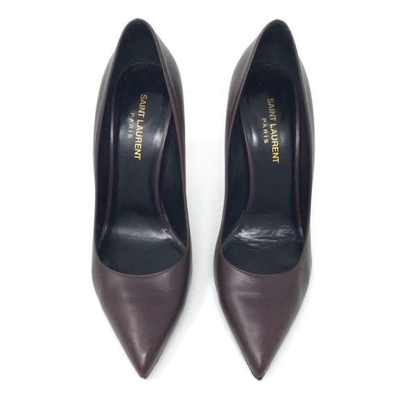 YSL Saint Laurent Anja High-Heel Leather Pumps - Picture 2 of 7